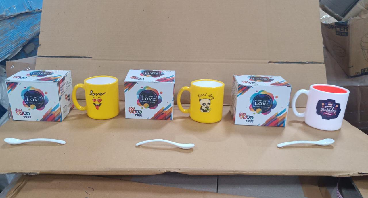 4121 Mix Design & Color Coffee Mug With Spoon and box packing, Design Coffee Mug Used for Drinking and Taking Coffees and Some Other Beverages in All Kinds of Places (1 pc) 4121 Mix Design & Color Coffee Mug With Spoon and box packing, Design Coffee Mug Used for Drinking and Taking Coffees and Some Other Beverages in All Kinds of Places (1 pc)